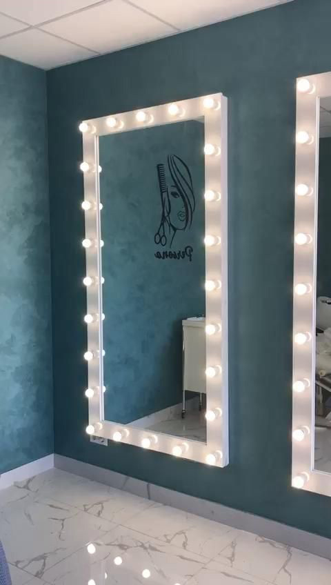 آینه چراغ‌دار مهتابی قدی