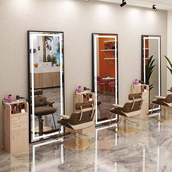 انواع آینه نوری برای آرایشگاه